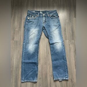 True Religion Light Blue Straight Jeans